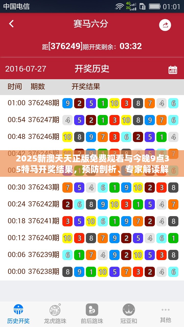 2025新澳天天正版免費(fèi)觀看與今晚9點(diǎn)35特馬開獎(jiǎng)結(jié)果，預(yù)防剖析、專家解讀解釋與落實(shí),警惕誘導(dǎo)性陷阱