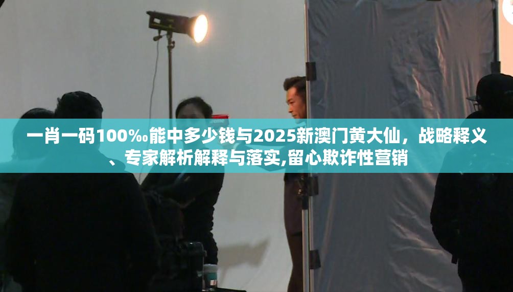 一肖一碼100‰能中多少錢(qián)與2025新澳門(mén)黃大仙，戰(zhàn)略釋義、專家解析解釋與落實(shí),留心欺詐性營(yíng)銷