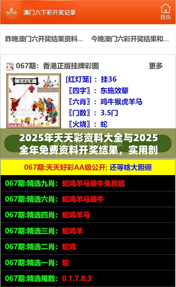 2025年天天彩資料大全與2025全年免費(fèi)資料開(kāi)獎(jiǎng)結(jié)果，實(shí)用剖析、專家解讀解釋與落實(shí)?
