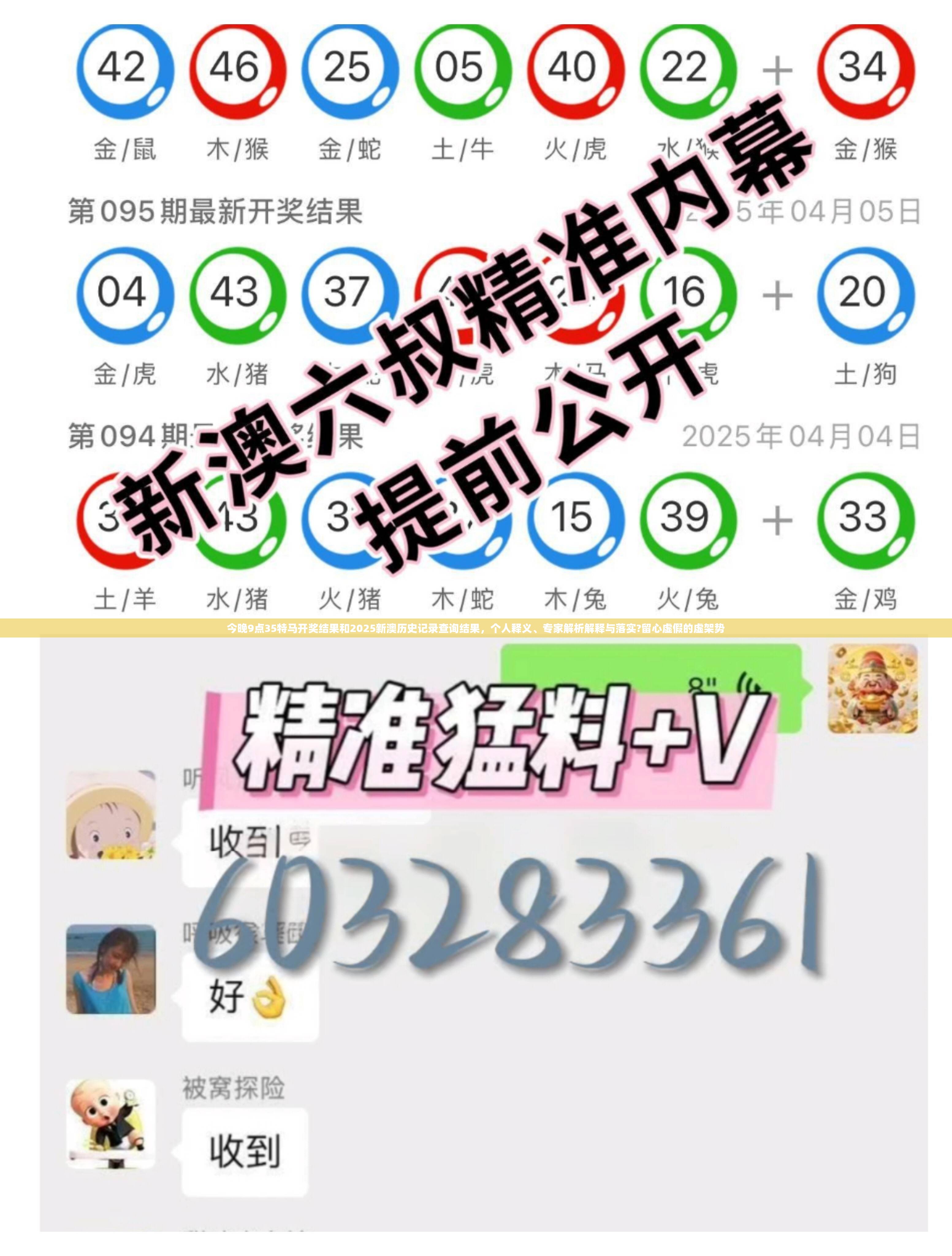 今晚9點(diǎn)35特馬開獎結(jié)果和2025新澳歷史記錄查詢結(jié)果，個人釋義、專家解析解釋與落實(shí)?留心虛假的虛架勢