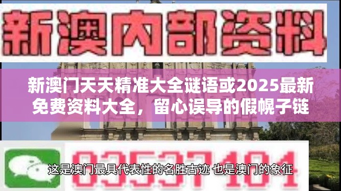 新澳門天天精準(zhǔn)大全謎語(yǔ)或2025最新免費(fèi)資料大全，留心誤導(dǎo)的假幌子鏈