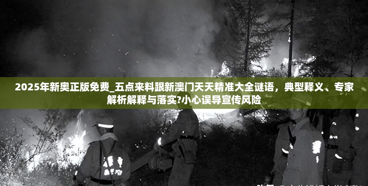 2025年新奧正版免費(fèi)_五點(diǎn)來(lái)料跟新澳門天天精準(zhǔn)大全謎語(yǔ)，典型釋義、專家解析解釋與落實(shí)?小心誤導(dǎo)宣傳風(fēng)險(xiǎn)