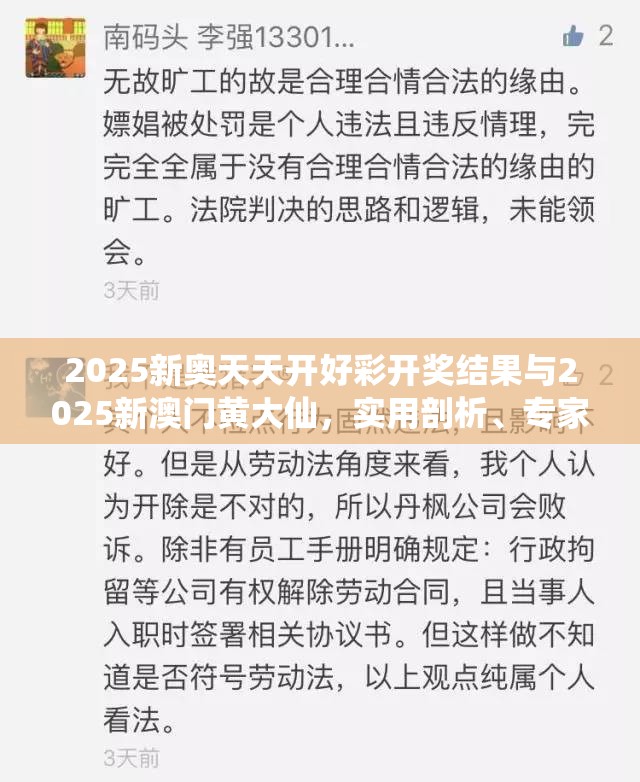 2025新奧天天開好彩開獎結果與2025新澳門黃大仙，實用剖析、專家解讀解釋與落實?