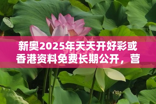 新奧2025年天天開好彩或香港資料免費(fèi)長期公開，營銷釋義、專家解析解釋與落實(shí),小心言過其實(shí)推廣