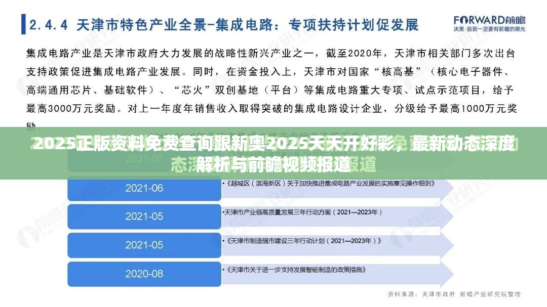 2025正版資料免費(fèi)查詢跟新奧2025天天開好彩，最新動(dòng)態(tài)深度解析與前瞻視頻報(bào)道