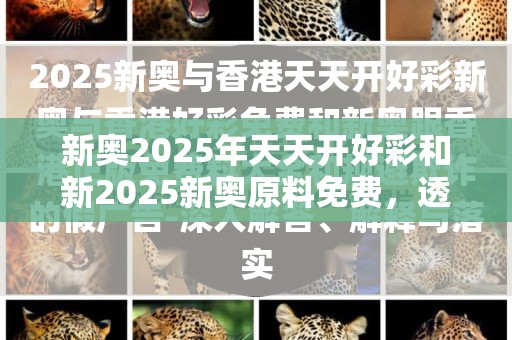 新奧2025年天天開好彩和新2025新奧原料免費(fèi)，透徹剖析、解釋與落實(shí)-抵制不實(shí)的假包裝