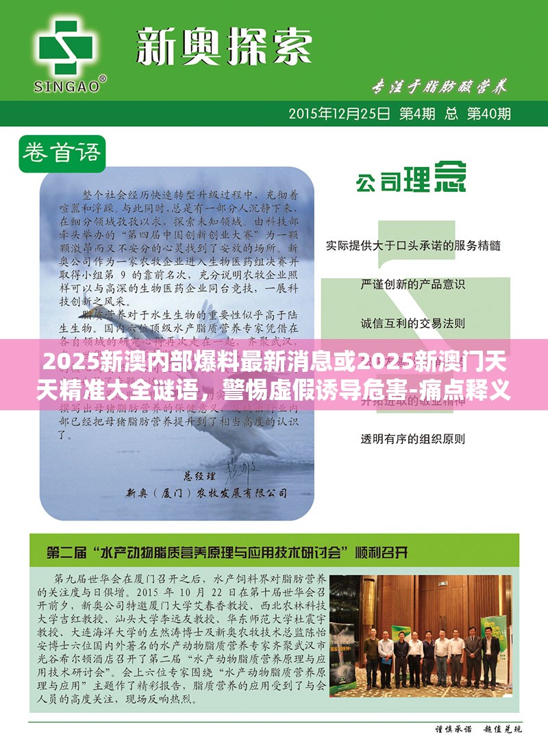 2025新澳內(nèi)部爆料最新消息或2025新澳門天天精準(zhǔn)大全謎語，警惕虛假誘導(dǎo)危害-痛點(diǎn)釋義、專家解析解釋與落實(shí)